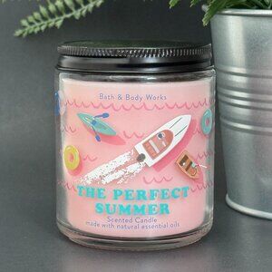 BBW The Perfect Summer Bath & Body Works Mason Jar Single Wick Candle
